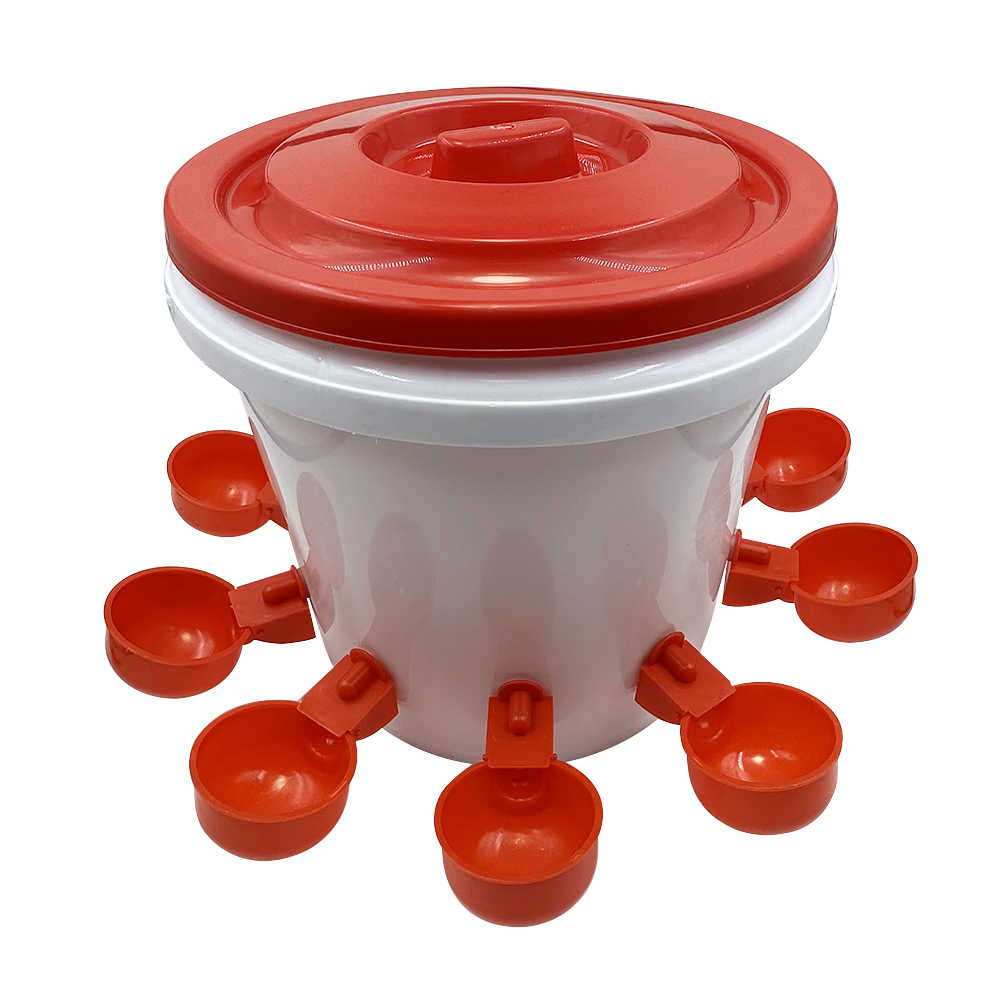 Automatic Chicken Drinker Bowl, Poultry Chicks Duck Goose Water Drinking Hanging Cups, Farm Animal Drinking Dispenser 1-20pcs