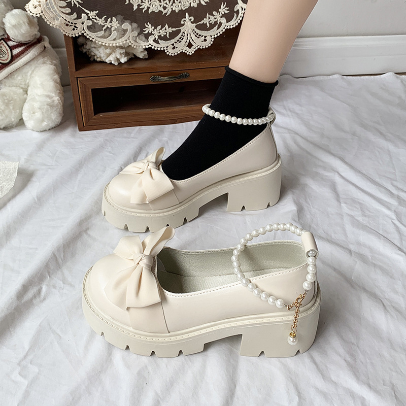 Jane Ddmywed Mary Spring And Autumn Season New Flat Single Women S Summer Soft Sole Grandma Bow Small Leather Shoes Chinese Brand F Ddmysaturn
