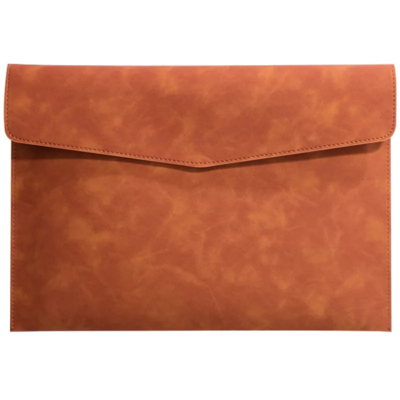 A4 Leather File Folder Package Business Document Organizer Simple Briefcase Data Contract Bill File Bag School Office Supplies 241225