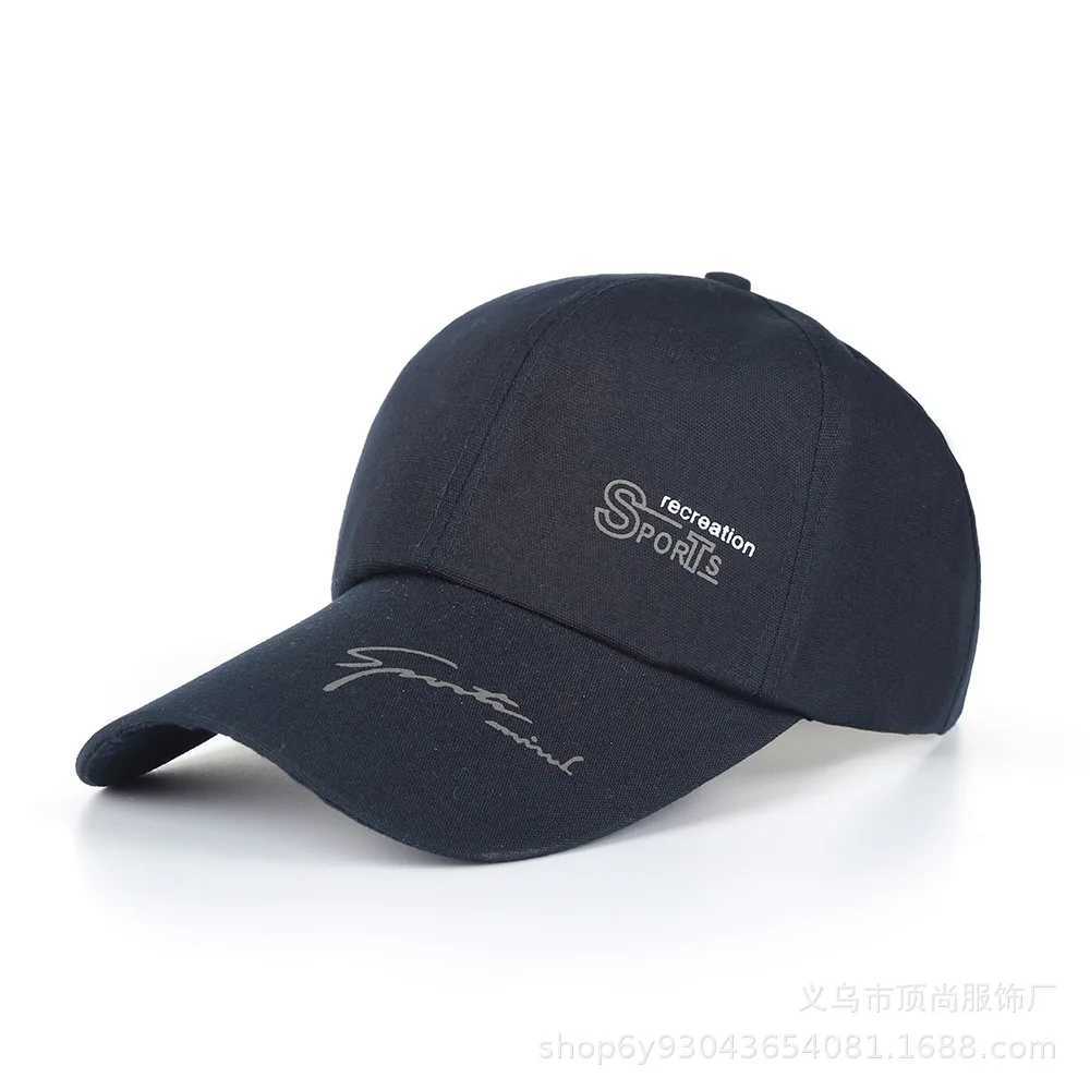 Outdoor sports baseball cap letter printed foot cap mens breathable sun protection bicycle fishing climbing sun hat W241225