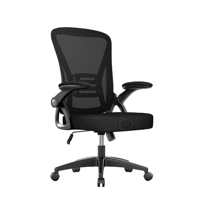 Ergonomic Office Chair with Adjustable Backrest & Armrests - Black