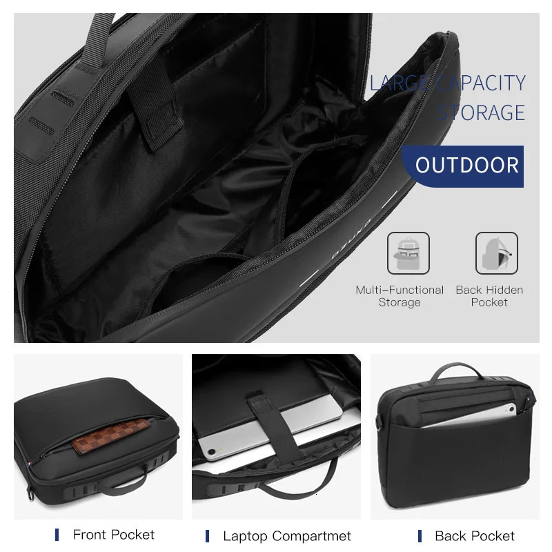 OZUKO Ipad bag Mens Shoulder Bag Waterproof Oxford Male Travel Bags Casual 13 14 15.6 inch Notebook Laptop Bag Case Handbag 241225