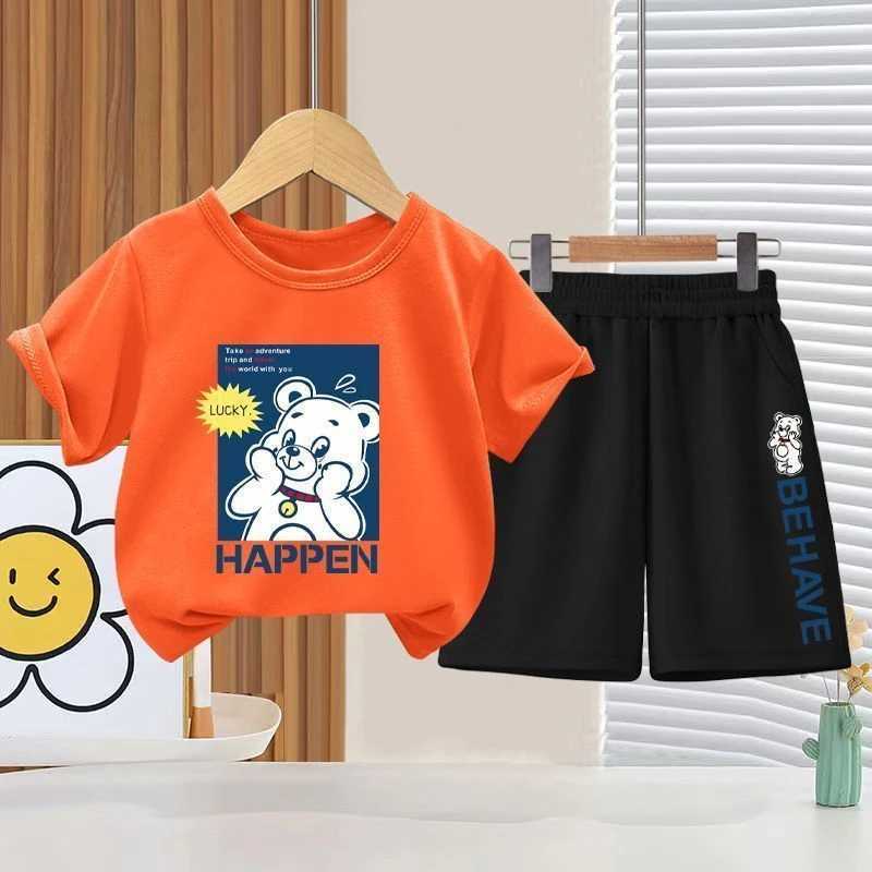 Clothing Sets Summer Baby Girls Clothes Set Children Boy Casual Short Sleeve T-shirts and Shorts 2pcs Suit Kid Top Botton Outfits TracksuitsY241225VP5