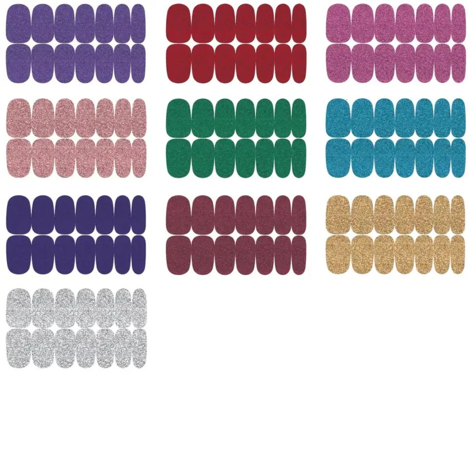10 Pcs Self-Adhesive Nail Art Stickers - DIY Nail Decals for Manicure - Womens Nail Decorations Accessories 241225