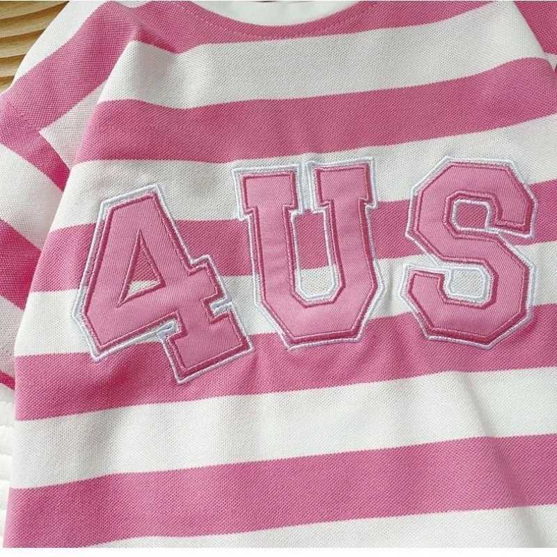 Clothing Sets Summer Kid Girls Clothes Set Baby Red Shripe T-shirts and Shorts 2 Pieces Suit Children Short Sleeve Letter Top Bottom OutfitsY241225210