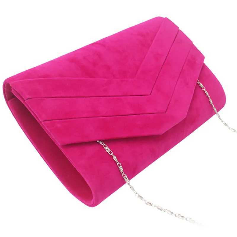 Satin envelope clutch handbag PU leather solid color womens evening dress party wallet square mini wedding bride shoulder messenger bag Z241225