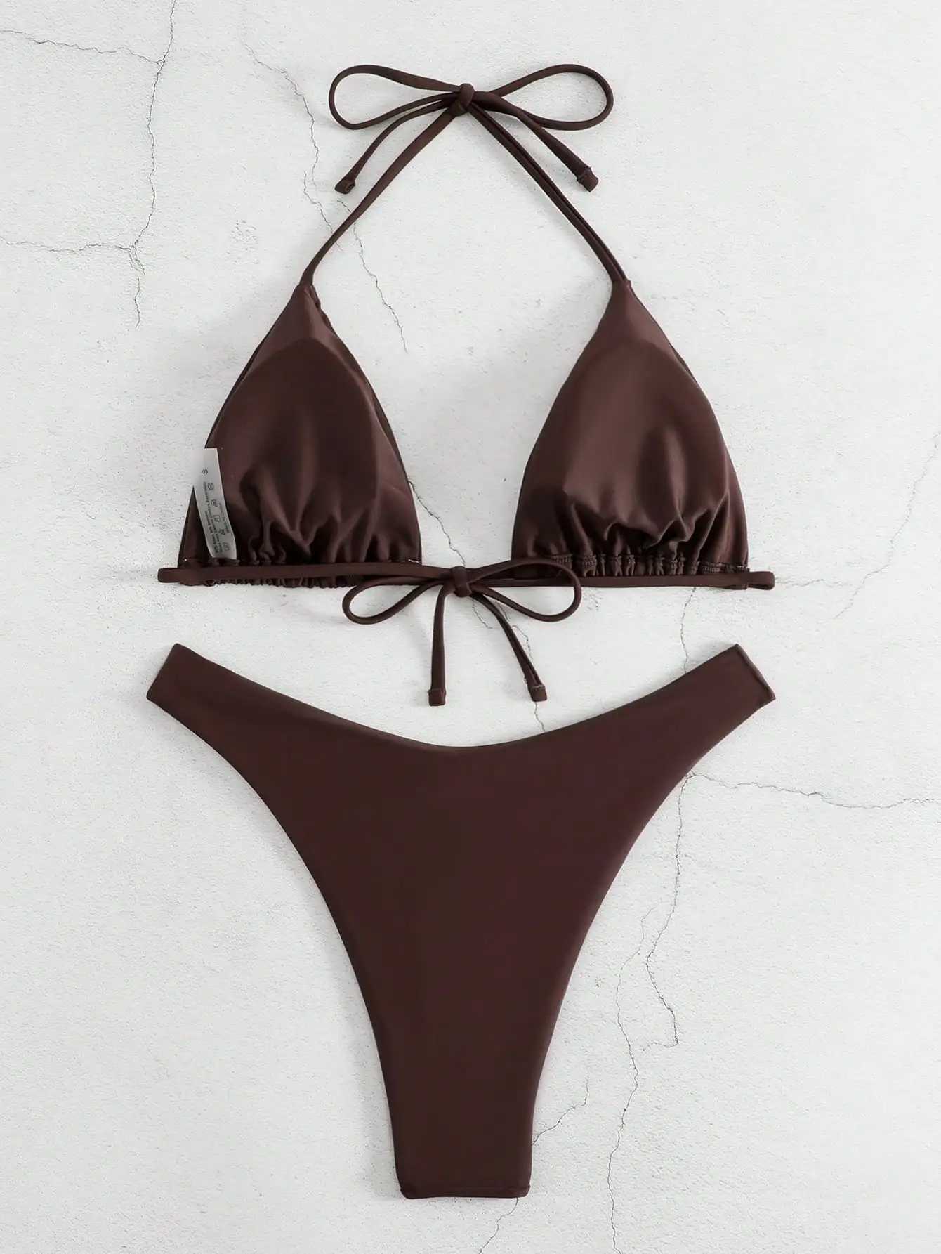 Two piece womens swimsuit sexy bikini elegant casual womens swimsuitW241225