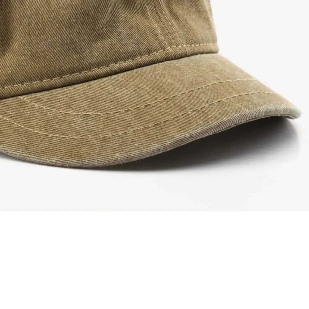 New short brick baseball cap made of pure cotton colored adjustable snap cap summer W241225