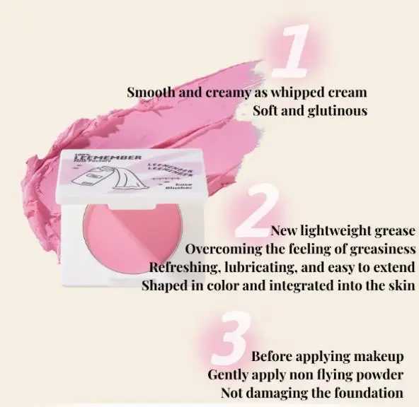 LEEMEMBER Milk Factory Milk Cream B Palette Creamy Frosting Nude Natural Cheek Bronzer Delicate Pigment Brighten Face MakeupXJ241225