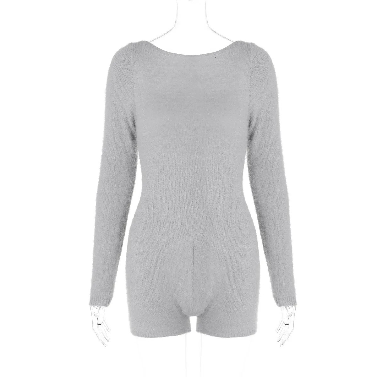 Lygens Off The Shoulder Knitting Elegant One Piece Romper Playsuit Y2K Winter Fall Casual Clothes Streetwear Ladies Clothes 241224