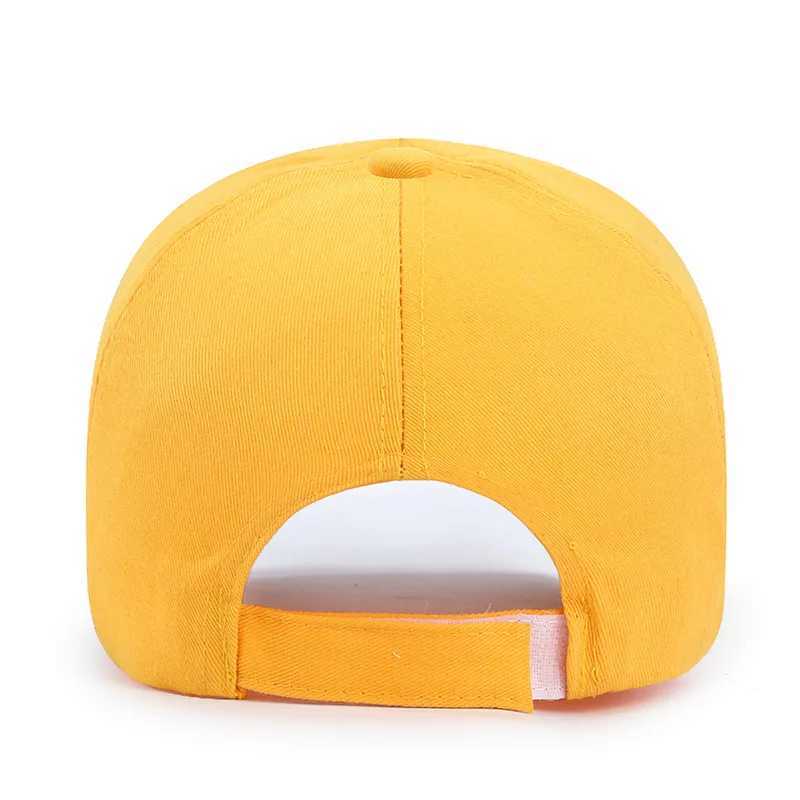 Fashionable yellow graffiti baseball cap with snap button hip-hop street casual printed foot cap mens spring and summer truck cap W241225