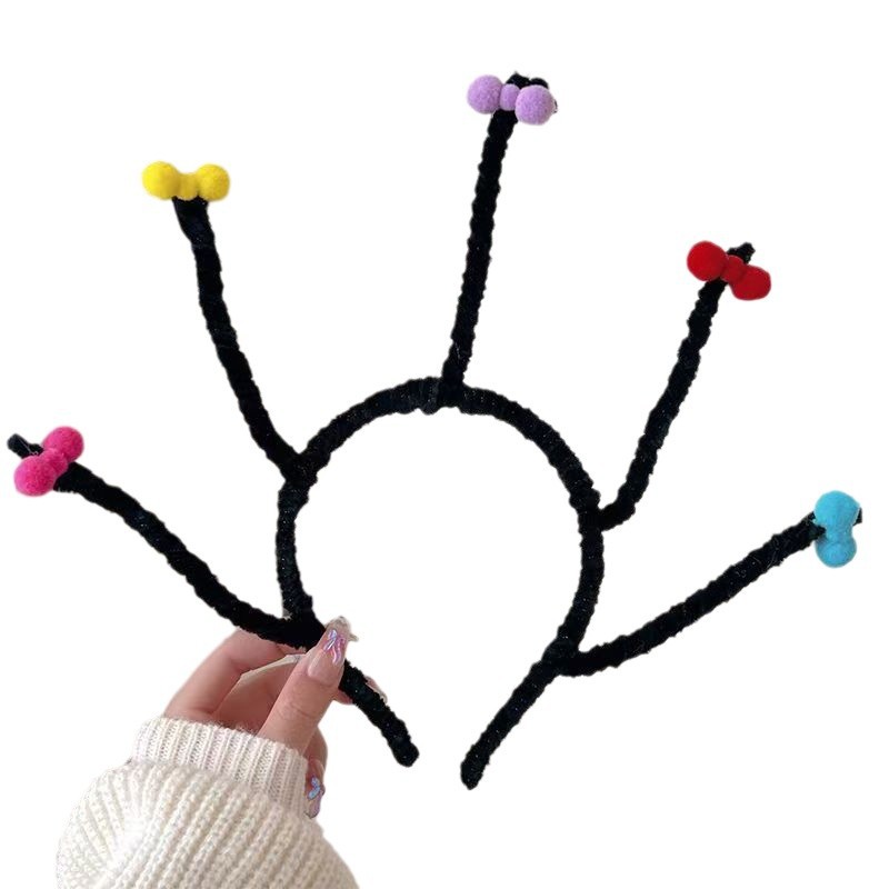 Funny and creative facial wash children's headband little witch Mona Korean version cute and sweet performance party birthday hair accessories