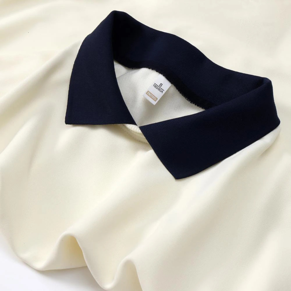 Fashion Color Block Patchwork Polo Hoodies Sweatshirts Man Collared Sweatshirt Bulk Sweats Shirt For Men Sudaderas Para Hombre 241224