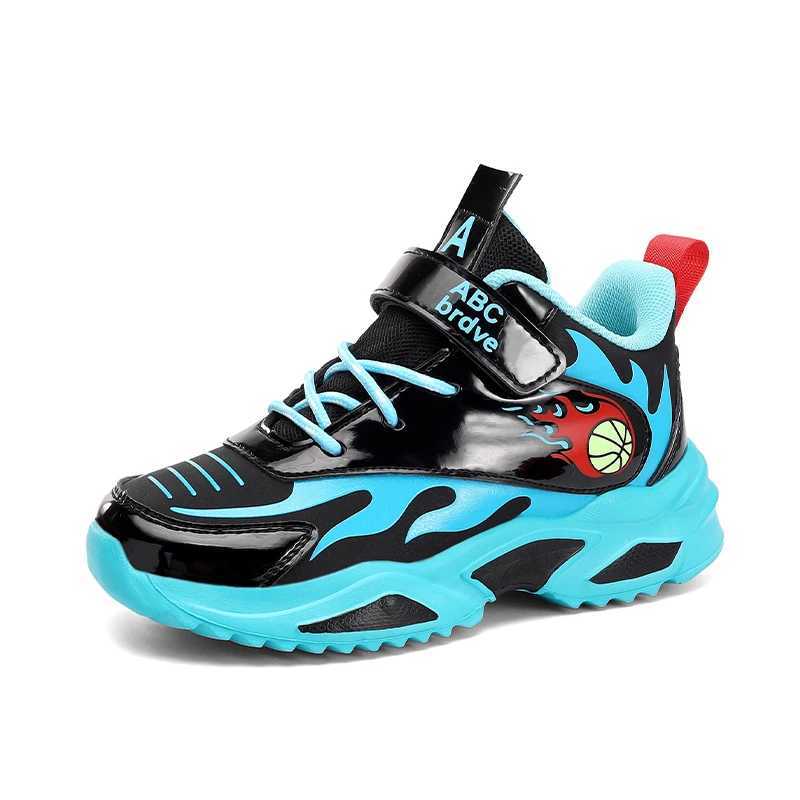 Athletic Outdoor Children Sneaker Boy Basketball Shoes Non-slip Sole Spring Fashion Sports Trainers School Boy Sneaker H241223