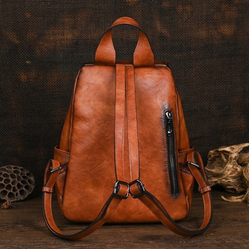 MOTAORA 2024 New Retro Women Bags Designer Leather Backpack For Woman Large Capacity Bag Women's Stylish Travel Backpacks