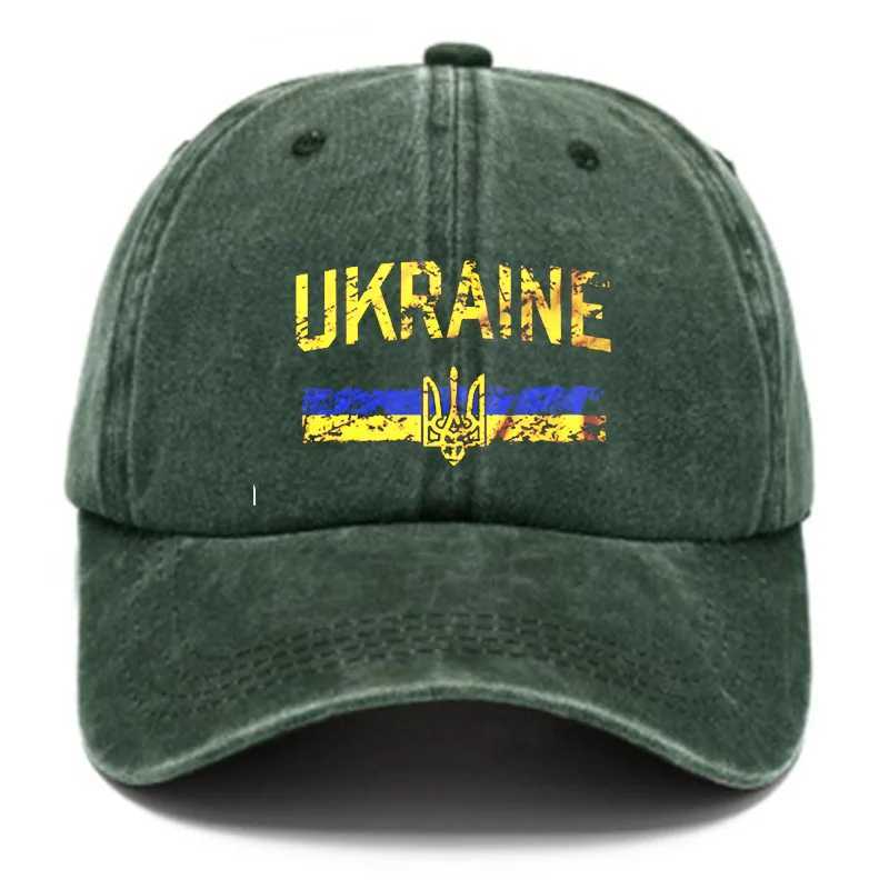 New Ukrainian symbol emblem hat sun hat Ukrainian emblem flag hip-hop hat cowboy hat Peaked hat adjustable outdoor baseball hat W241225
