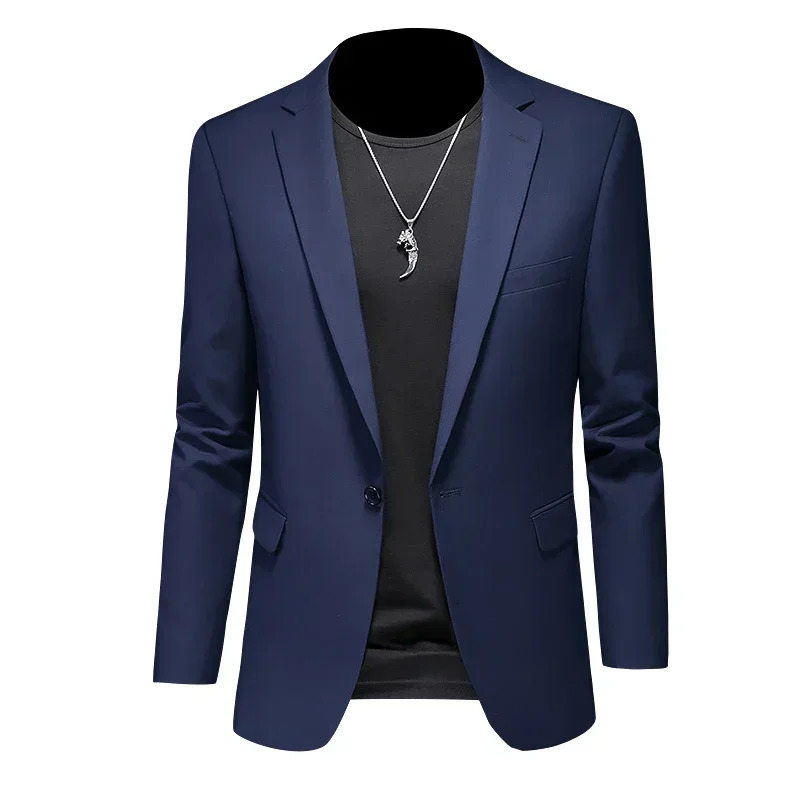 Fashion Mens Business Casual Blazer White Red Green Black Solid Color Slim Fit Jacket Wedding Groom Party Suit Coat M6XL 241225