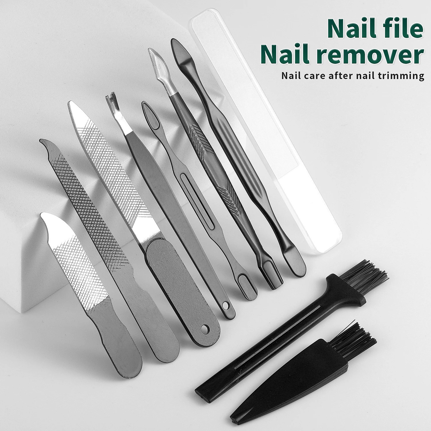 9/40 Piece in 1BlackManicure Set Pedicure Tools Set Nail Grooming Kit for Women Mens Nail Manicure Kit Foot Hand Care Kit Na 241225