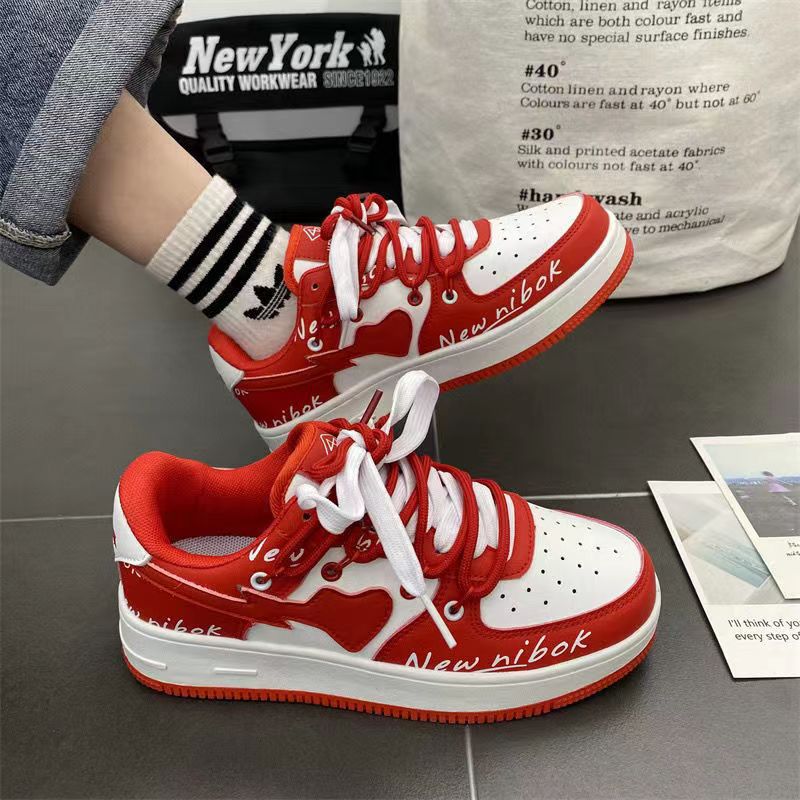 2025 hot free shipping designer shoes for mens womens red blue black Fashionable contrasting casual shoes