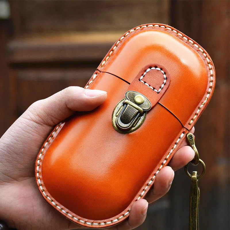 Vintage Sun Glasses Box with Hook Leather Eyewear Accessories Protect Case Portable Storage Glasses Holder Eye Glass Organizer 241224