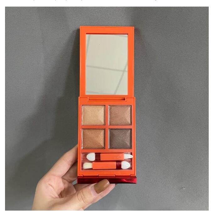 Branded 4 Colors Eyeshadow BITTER PEACH Makeup Eye shadow with brush palette Body Heat Matte shimmer Palettes cosmetic