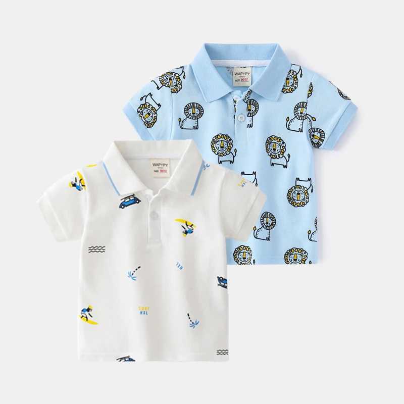 Fashion T-shirts for Boys Outfit Clothes Kids POLO Summer Children Polo Shirt High Quali Clothing Boy Tshirts Cotton Tops TeesXJ241225