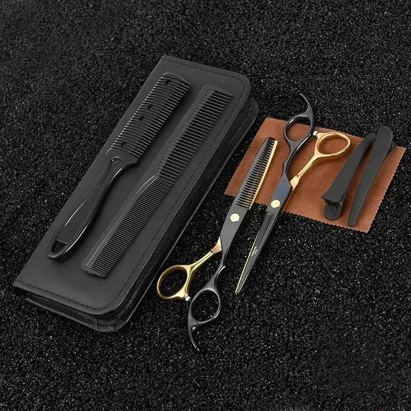 Hairdressing Scissors Set Hair Cutting Thinning Shears Set Professional Salon Stainless Steel Hair Scissors Hair Tools 241225