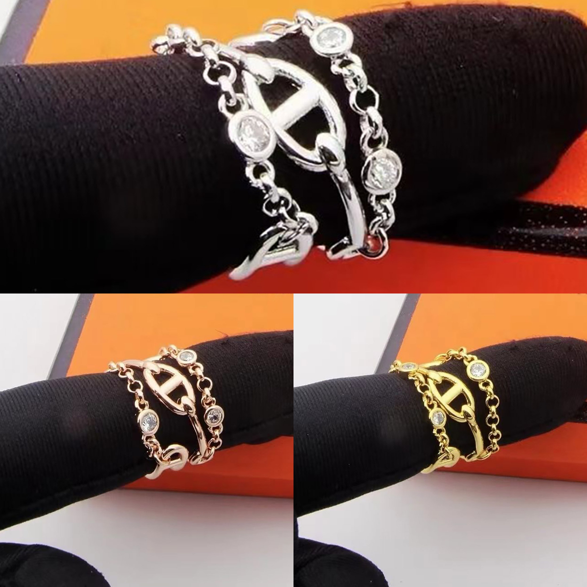 rings womans ring luxury jewelry rings for women gold ring jewelry wedding ring luxury ring copper Daily Outfit 18K Gold Plated womens jewelry mens diamond ring gifts