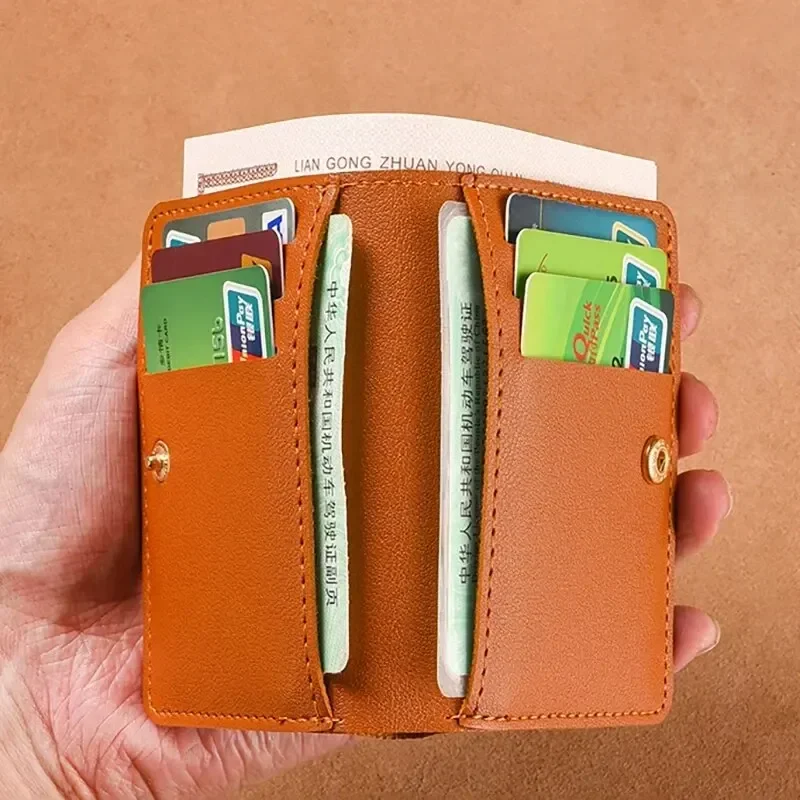 PT037,Classic Designer PU Leather Small for Men TLXT Short Simple Women's Fashion Ultra Thin Credit Card Bag Coin Purse Wallet