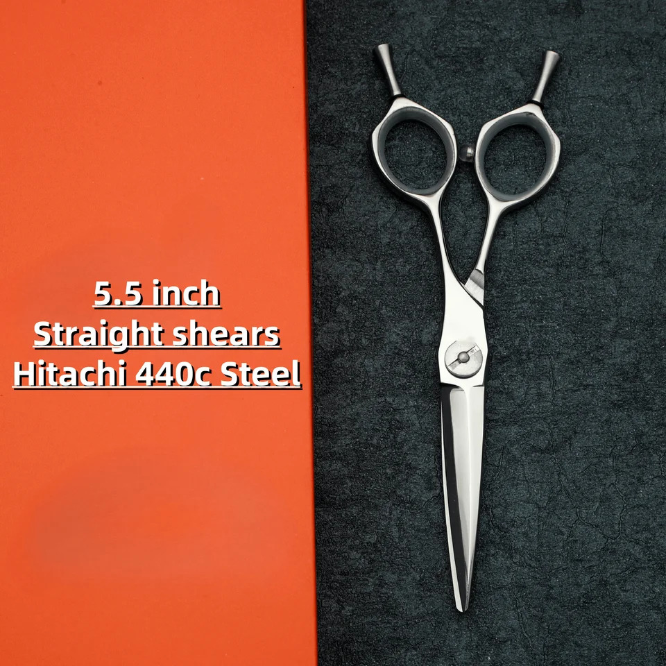 5.5-6.0-6.5-7.0 inches hairdressing scissorsProfessional Barbershop accessoriesHigh-end Japan 440C steel hair cutting tools 241225