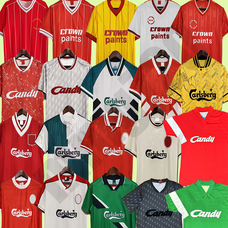 retro football jersey retro jersey DALGLISH MCMANAMAN TORRES RUSH BARNES GERRARD football kits vintage goalkeeper FOWLER 95 jersey