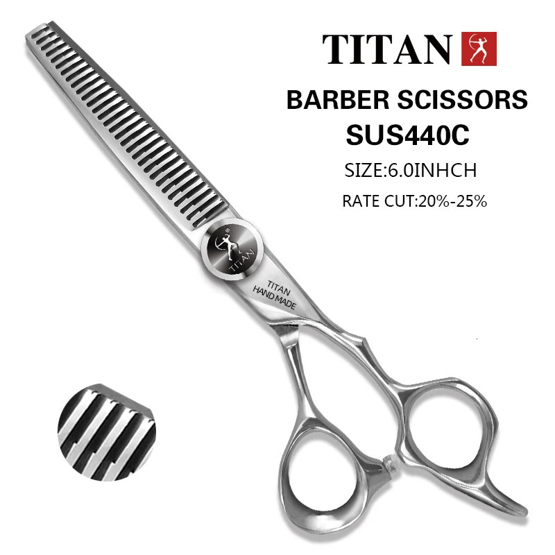 Titan 6 inch thinning cut style tool stainless steel hair scissors salon hairdressing scissors 241225