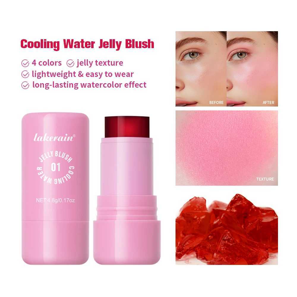 4 Colors Cheek Lip Tinted Moistured B Stick Eye Cheek Lip Brighten Cream Water Jelly Powder Ber Stick Matte ContourXJ241225