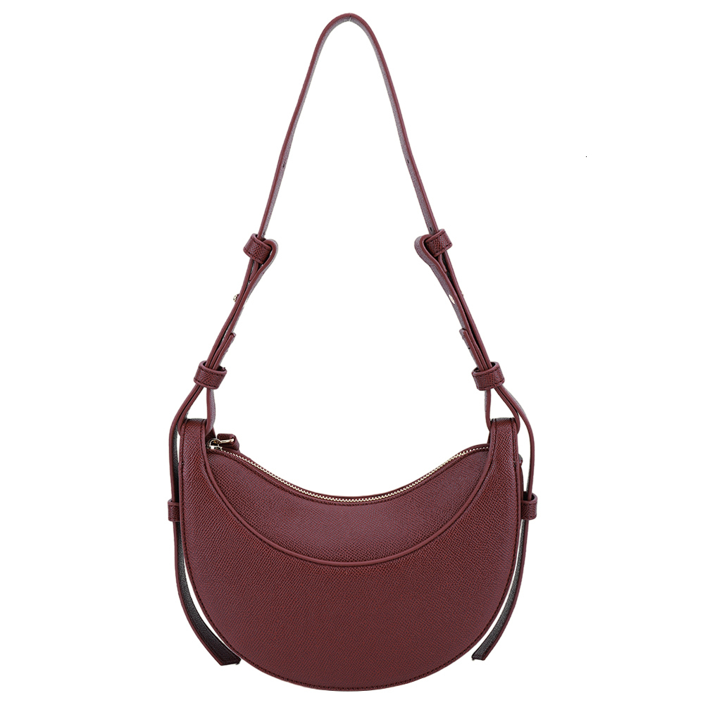Women Tote Bags Casual Hobo Brand Handbag Large Capacity PU Half Moon Crescent Saddle Shoulder Commuting Bag