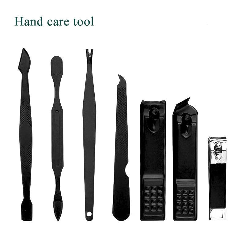 Manicure Set 10/15/25 pcs Full Function Set Professional Stainless Steel Pedicure Sets Nail Clipper With Portable Case Idea Gift 241225