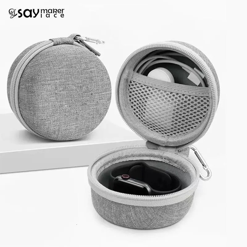 EVA Single Watch Travel Case Portable Storage Organizer Shock-Resistant Waterproof Smartwatches Zippered Container Box 241225