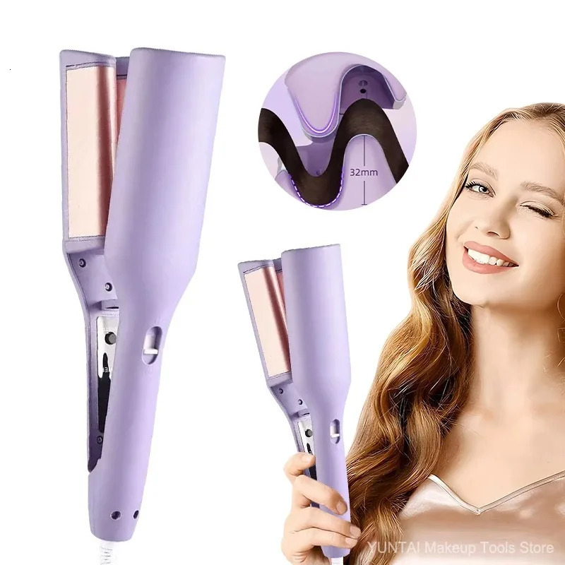 32MM Hair Curler Curling Tool Egg Roll Lasting Styling Fast Heating Deep Wave Electric Curling Iron 4 Temperature Adjustable 241225