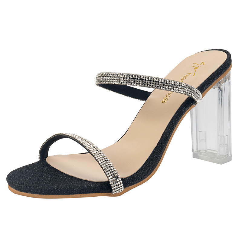 Fashionable Ddmywed New Internet Celebrity Coarse Heel Sports Sandals For Women S Summer Fairy Trend Sponge Cake Water Diamond Shoes Chinese Brand F D