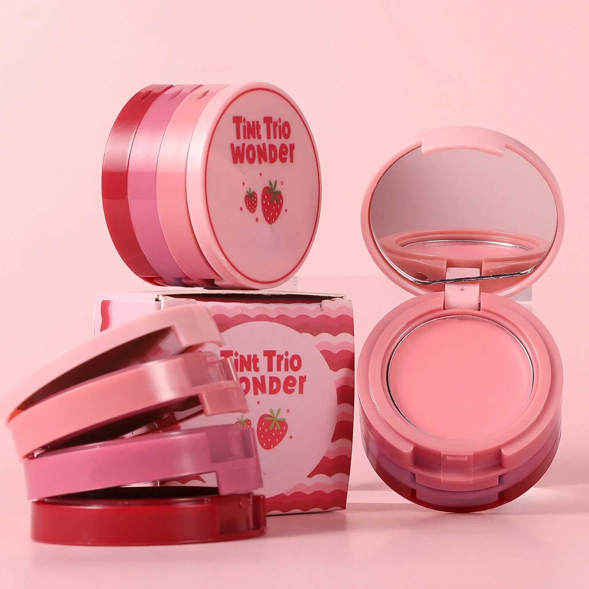 Natural Matte Face Ber Velvety Smooth Lip Cream Cheek B Rouge Waterproof Makeup BXJ241225