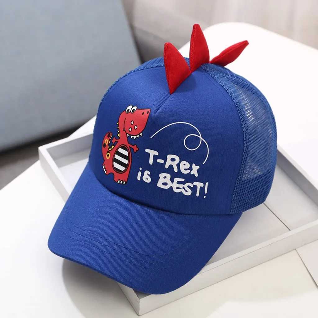 Adult Children Baby Cartoon Dinosaur Embroidery Letter Printing Hat Harajuku Fashion Boys and Girls Baseball Hat Pea Hat W241225