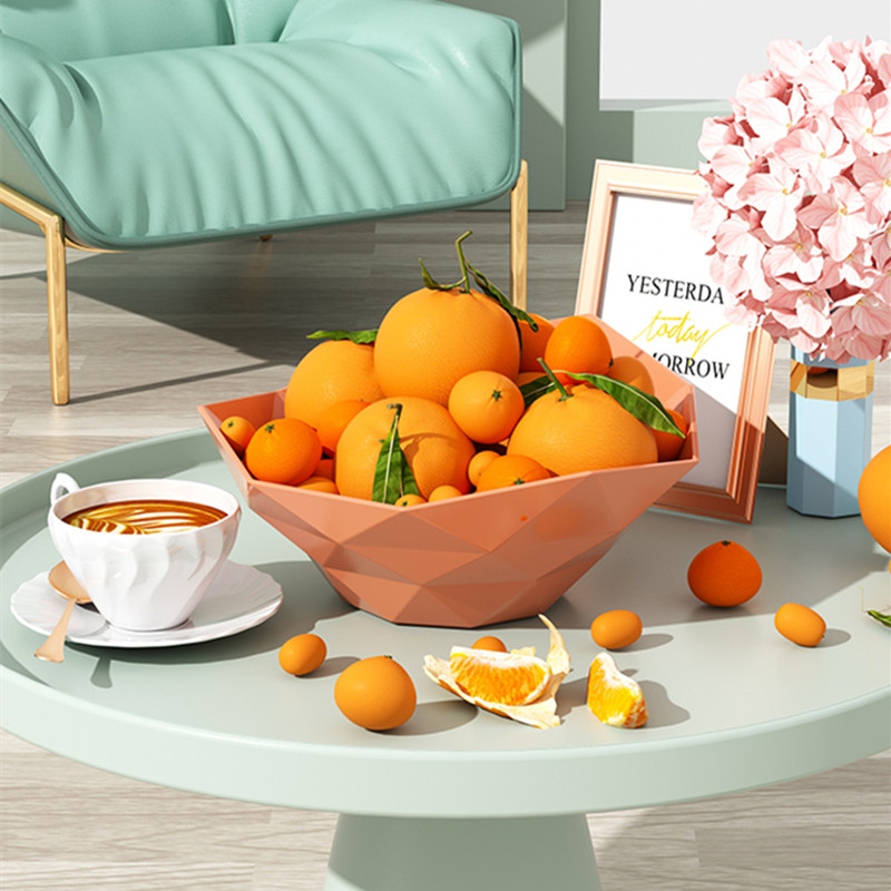 Elegant Fruit Tray - Perfect for Snacks & Parties PP Geometric Fruit Plate Small Size