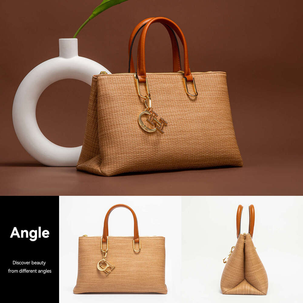Women's Bags Handbag Classic Retro New Single Solid Color Large Capacity Commuter And Office Women's Handheld Shoulder Bag