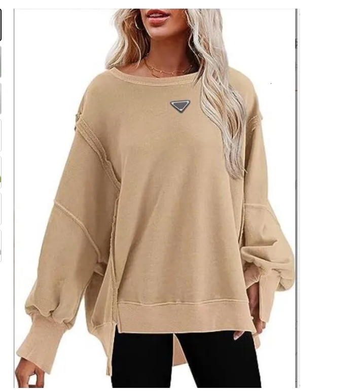 Hoodies Perfect Oversized 2025 Black Blue Womens Designers Hoodys Sweater Sports Round Neck Long Sleeve Casual Loose Sweatshirts