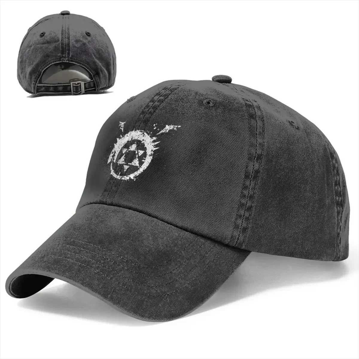 Full Metal Alchemist Anime Multi Color Hat Pea Mens Cowboy Hat Homunculus Ouroboros Baseball Hat Visor Protect Hat W241225
