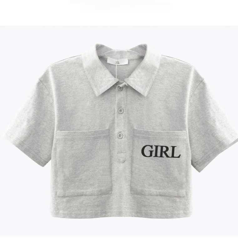 Clothing Sets Summer Children Girl Clothes Set Kid Lapel Tshirts and Shorts 2 Pieces Suit Short Sleeve Letter Top Bottom Outfits TracksuitsY241225RQOB