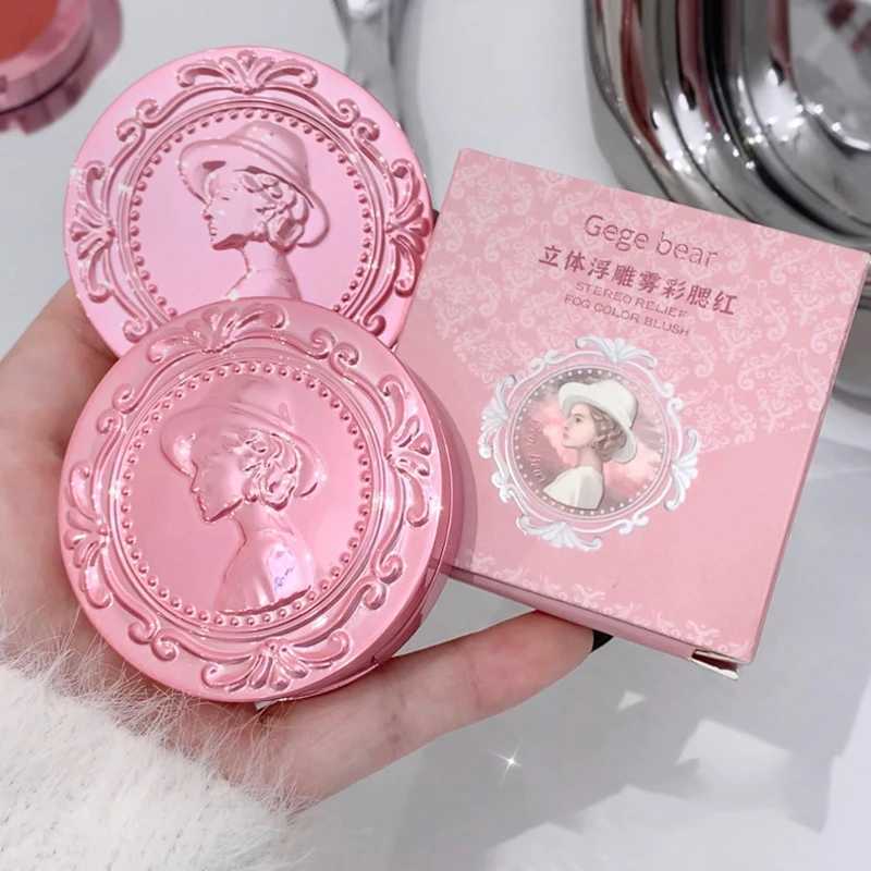 Gegebear Relief Powder Ber Matte Monochrome Natural Makeup Facial Cheek Contour Peach B Palette Powder Makeup CosmeticsXJ241225