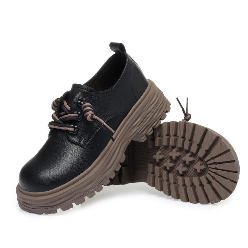 AIYUQI Loafers Women Lace-up British Style Platform Ladies Spring Shoes Comfortable Casual Women's Shoes