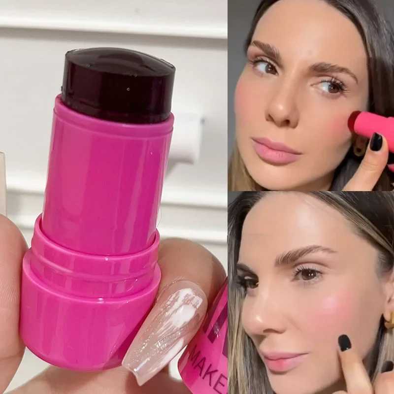 2 in 1 Juice Jelly Cheek B Moisturizing Rouge Cheek Ber Lipstick Stick Lasting Watery Brighten Facial Contouring MakeupXJ241225