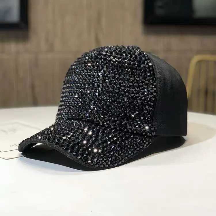 Womens Colorful Rhinestone Fashion Pure Silk Sun Hat Spring/Summer Girls Travel Sports Hip Hop Baseball Foot Hat W241225