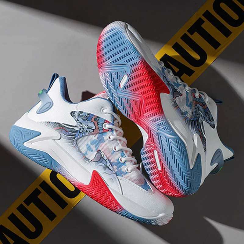 New Fi mens sports shoes student lace running shoes mesh breathable basketball shoes boys lightweight ocean sports shoes Y241225